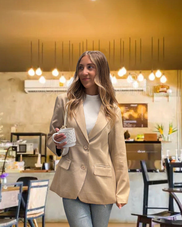 ZESICA Business Casual Blazers Fall Jackets Lapel Open Front Blazer