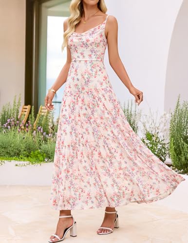 ZESICA Women's Summer Floral Sleeveless Maxi Dress 2026 Boho Mesh Beac zesica ZESICA Women's Summer Floral Sleeveless Maxi Dress 2026 Boho Mesh Beac zesica