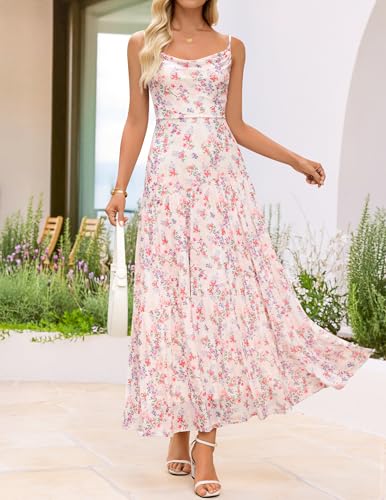 ZESICA Women's Summer Floral Sleeveless Maxi Dress 2026 Boho Mesh Beac zesica ZESICA Women's Summer Floral Sleeveless Maxi Dress 2026 Boho Mesh Beac zesica