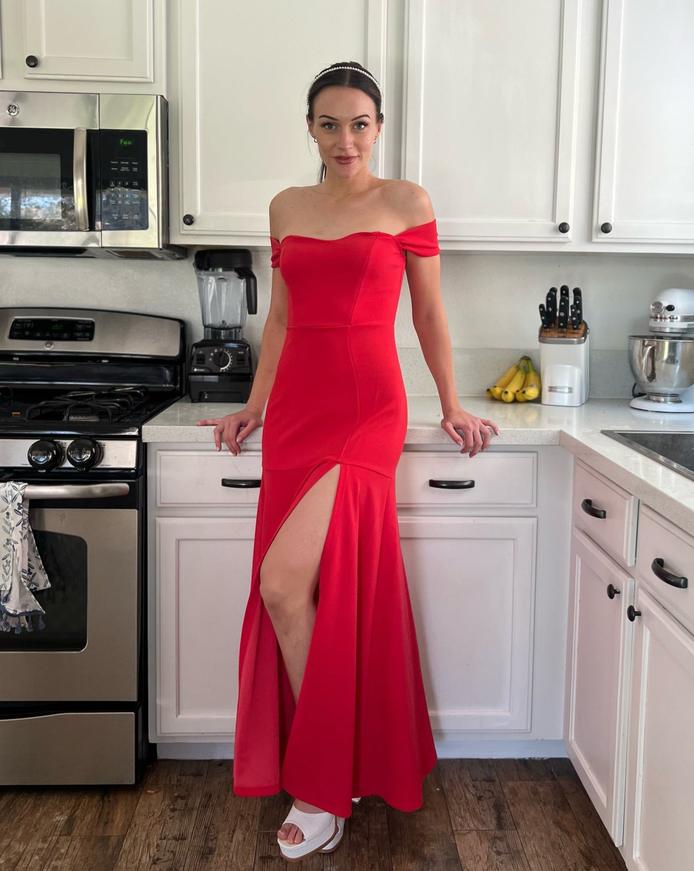 ZESICA Off Shoulder High Split Bodycon Maxi Dress zesica ZESICA Off Shoulder High Split Bodycon Maxi Dress zesica