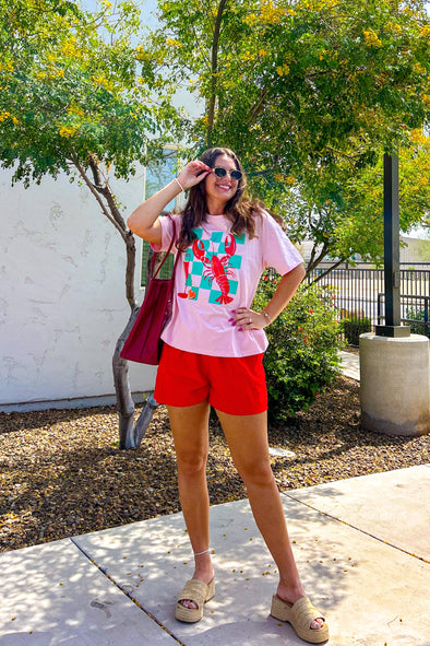 ZESICA 2 Piece Graphic Print Tops and Shorts Outfits with Pockets