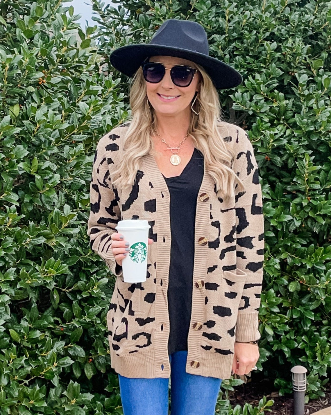 ZESICA Leopard Print Knitted Sweater Cardigan – zesica
