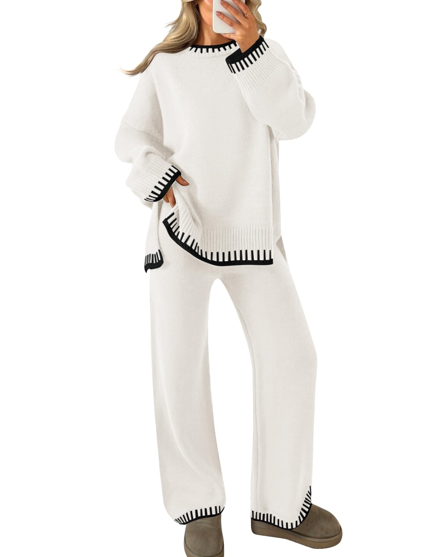 Conjuntos De Piezas Para Mujer ZESICA Women's Turtleneck Sweater