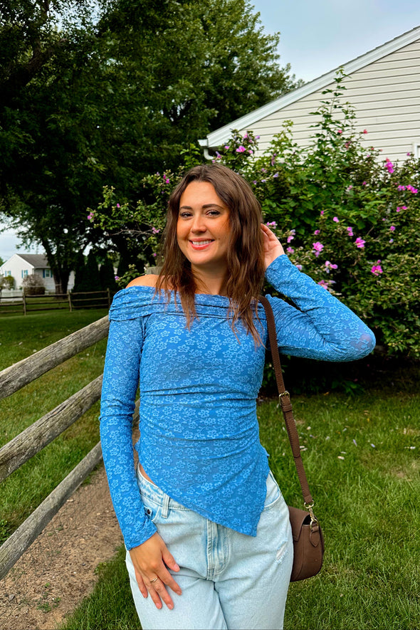 ZESICA Mesh Long Sleeve Shirts Asymmetrical Ruched Tee Blouses