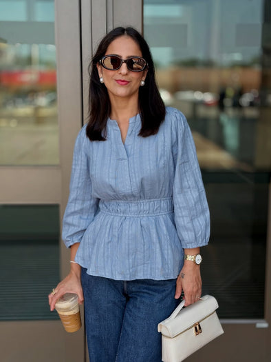 ZESICA 3/4 Length Sleeve V Neck Peplum Blouses Dressy Work Shirts