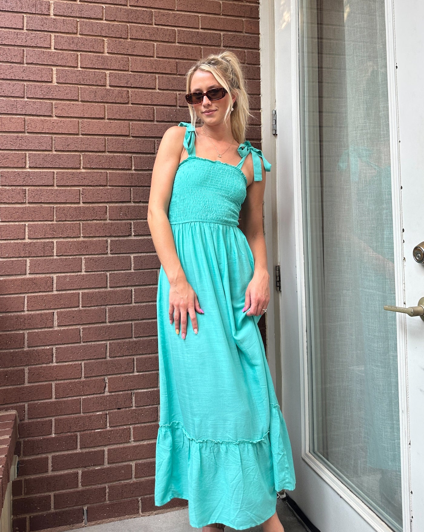 Grapent Denim ZESICA Women's Summer Boho Spaghetti Strap Square