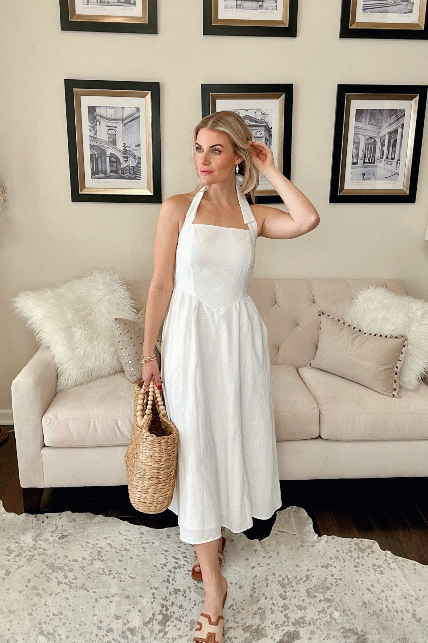 ZESICA Sleeveless Halter Off Shoulder High Waist Beach Long Dresses – zesica ZESICA Sleeveless Halter Off Shoulder High Waist Beach Long Dresses – zesica