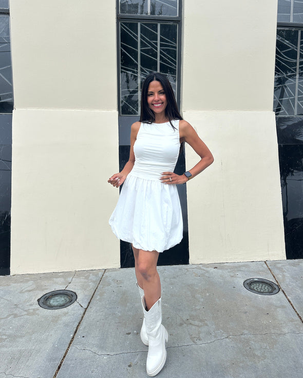 ZESICA Bubble Boat Neck Ruched A Line Short Cocktail Dresses
