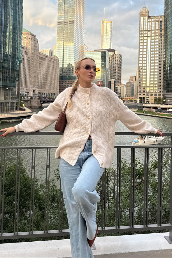 ZESICA Button Down Oversized Soft Knit Winter Coats Trendy Outerwear