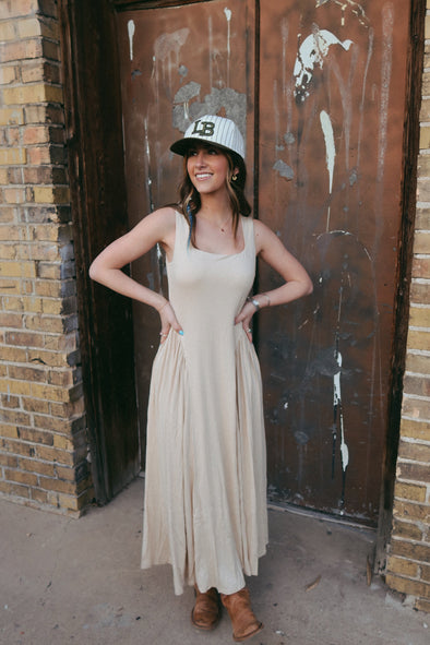 ZESICA Sleeveless Square Neck Casual Long Flowy A Line Dresses