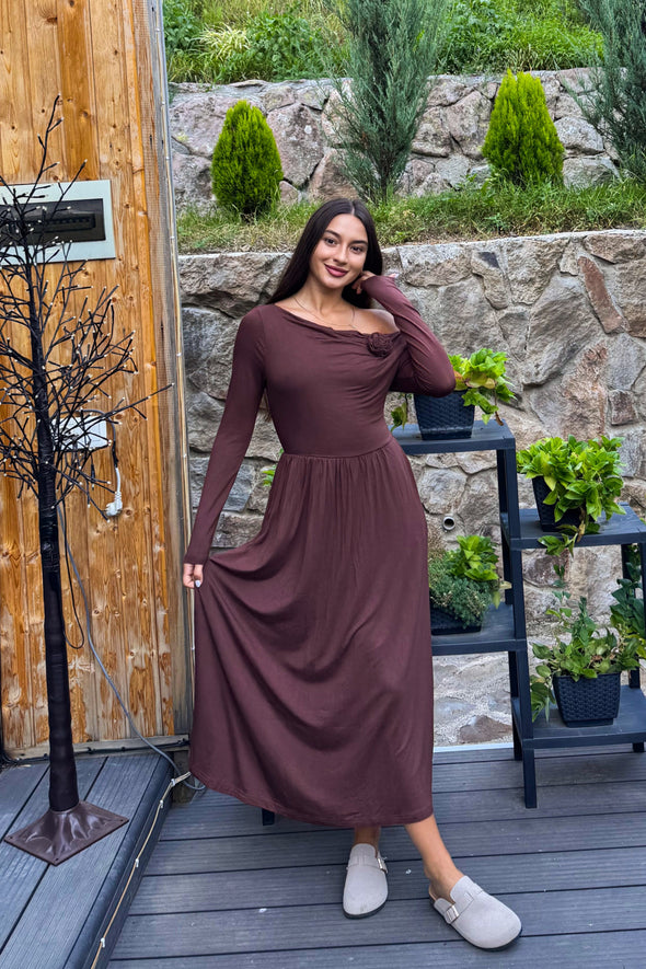 ZESICA Off Shoulder Pleated Elegant Formal Wedding Guest Dresses