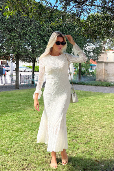 ZESICA Bodycon Fall Fashion Floral Sexy Mermaid Wedding Dresses