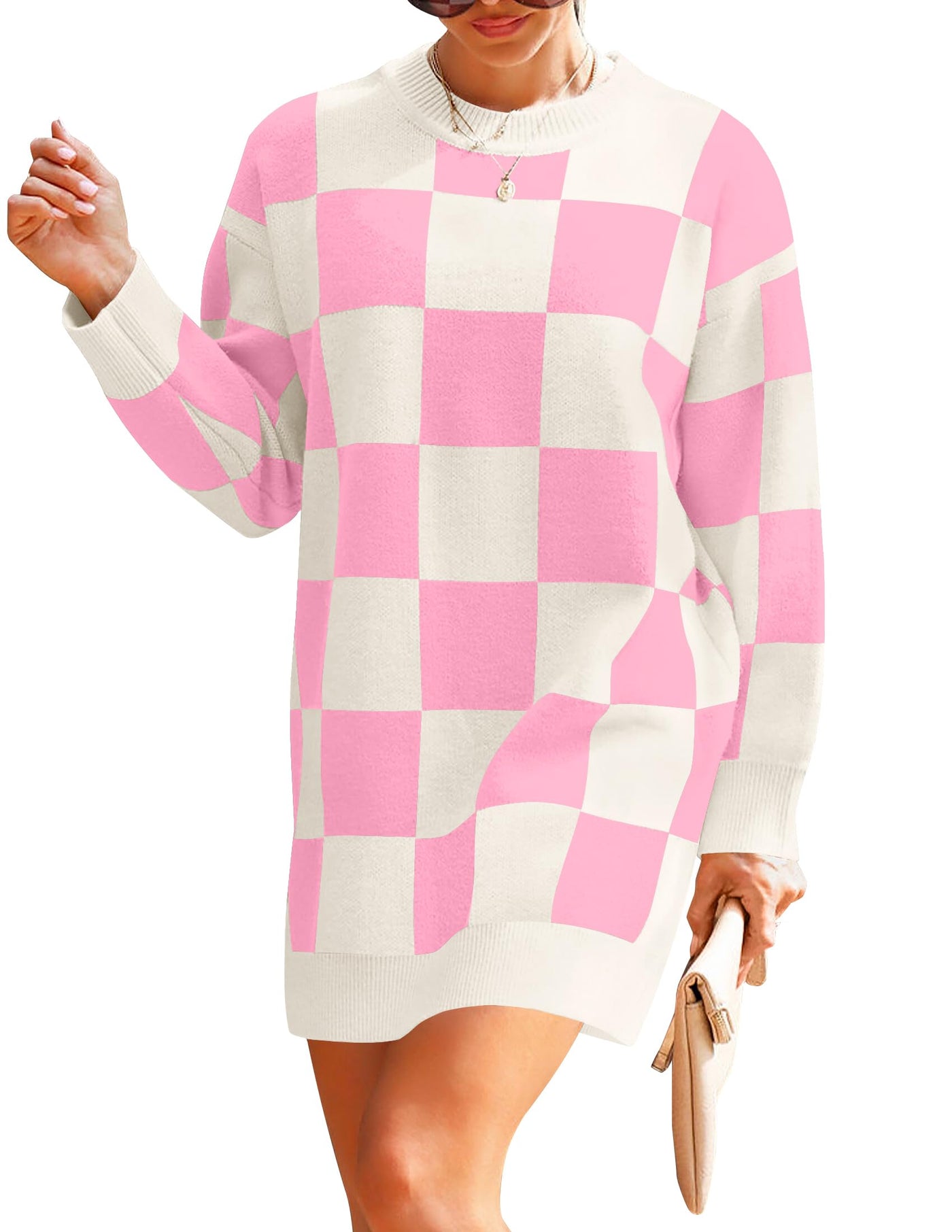 oversized tunic sweater dress 18 Stylish Sweater Dress Outfit Formulas You'll Want to Live In