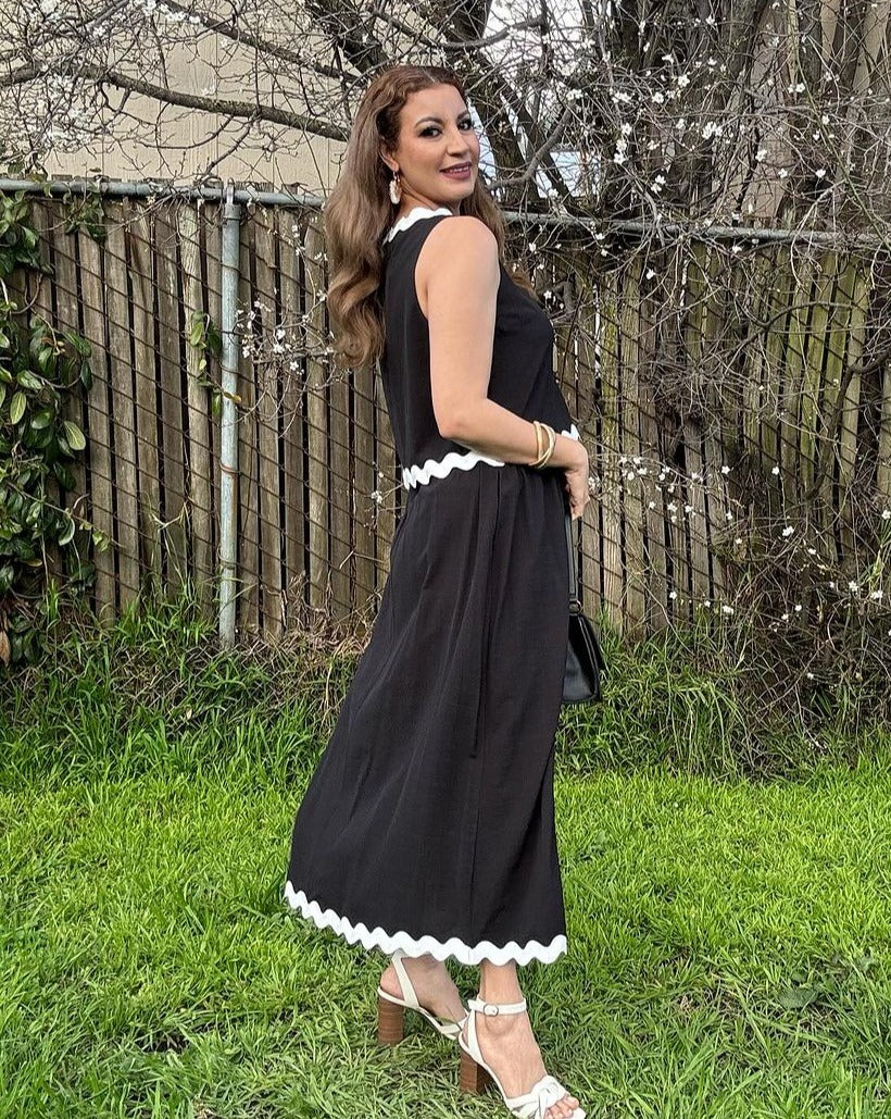 ZESICA Sleeveless Tank Top Flowy Maxi Skirt Set – zesica