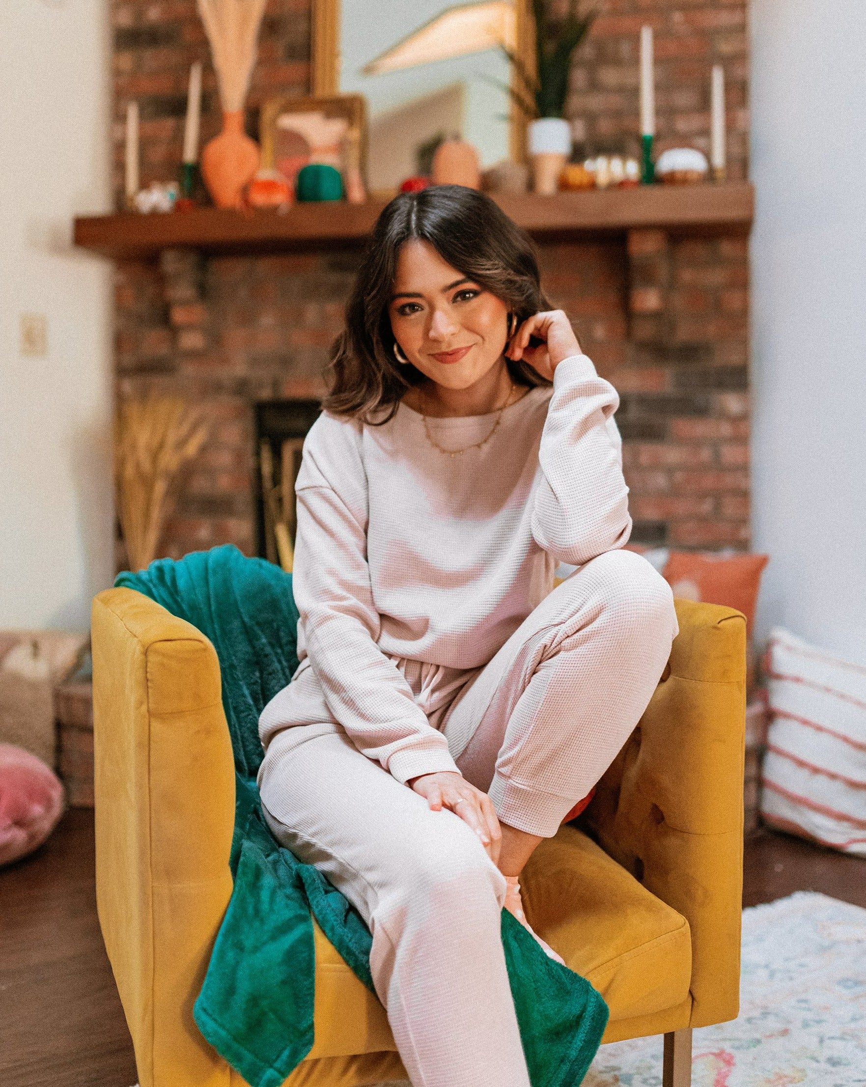 ZESICA Waffle Knit 2PC Sweatsuit Jogger Set – zesica